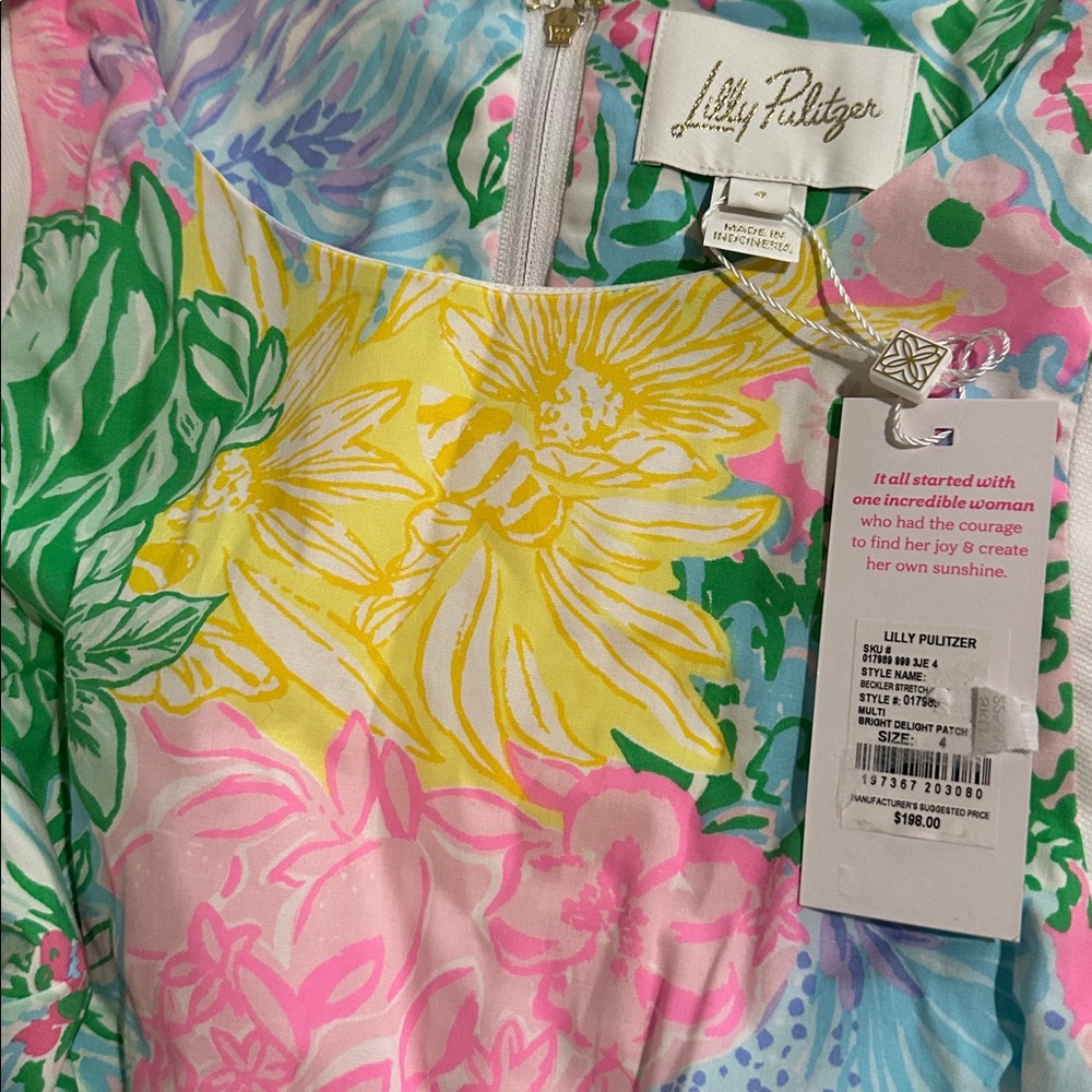 NWT LILLY PULITZER Beckler Shift Dress - Picture 5 of 5